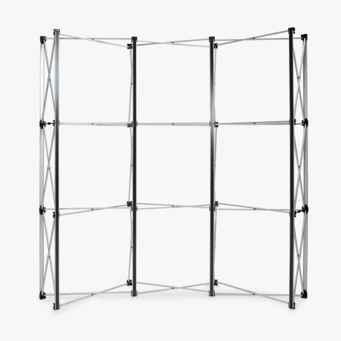 Beurswanden Gebogen pop-up wand los frame