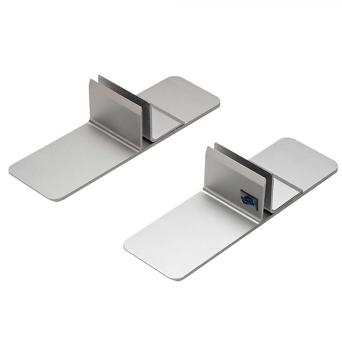 24 stuks zelfklevende niezenhouder, acrylpanelen houder, niezen beugel mond, acryl standaards, glazen standaards, 3 x 1,6 inch (L x H), 0,04 tot 0,2 inch dik
